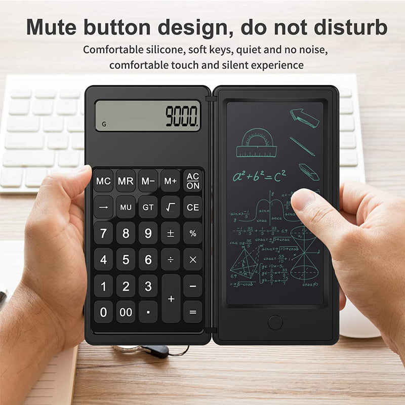 Foldable Digital Drawing Pad Calculator with Stylus