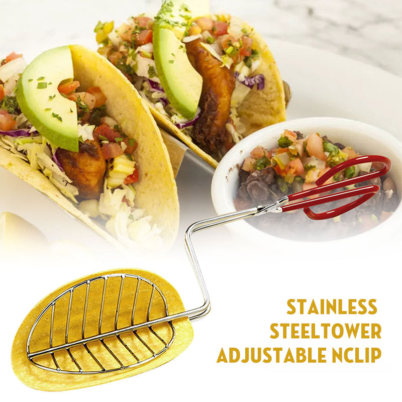 Roll Shaped Deep-fried Basket Corn Sandwich Taco Clip Holder