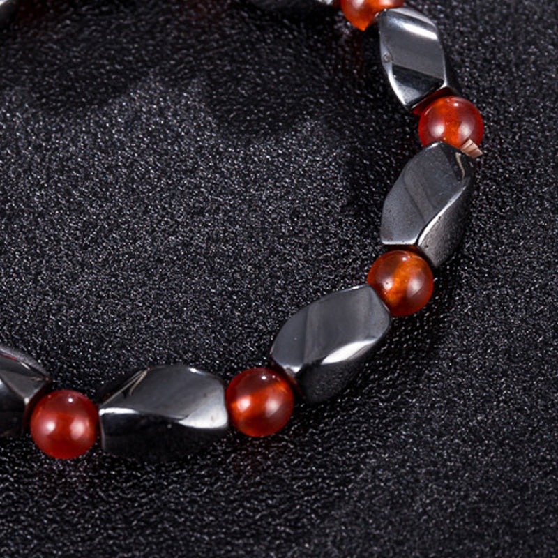 Magnetic Black Stone Ruby Bracelet