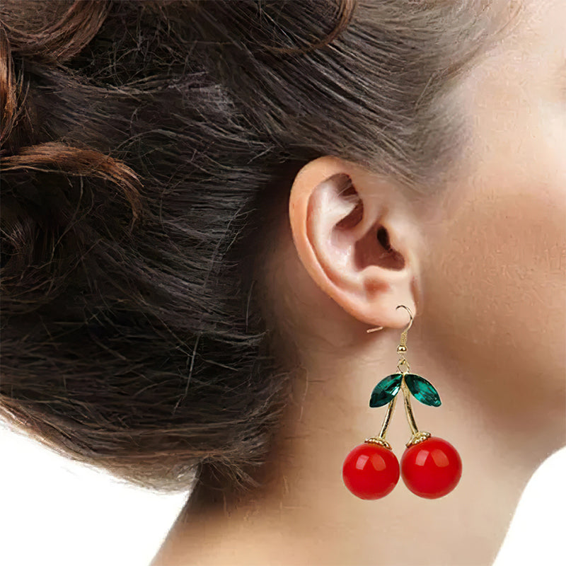 🍒Handmade Cherry Earrings