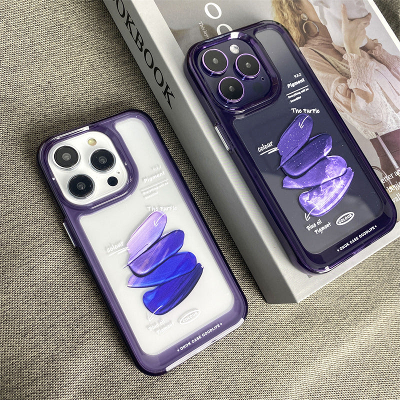 Creative Purple Pigment Space Phone Case