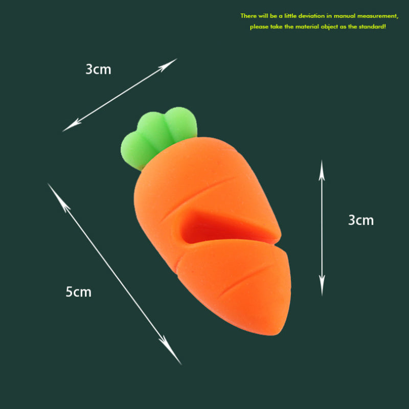 Silicone Baby Carrot Lid Elevated Spill Preventer🥕