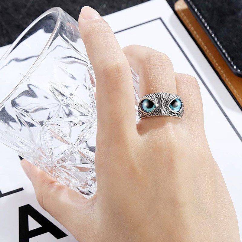 Owl Eye Vintage Statement Jewelry Ring