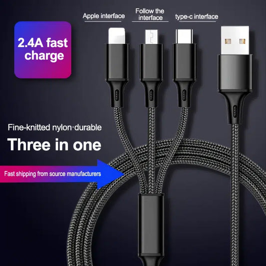 3 In 1 USB C Cable