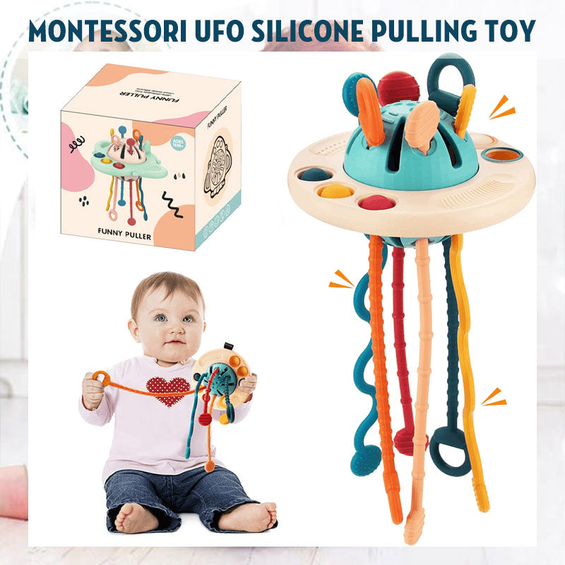 Montessori UFO Silicone Pulling Toy