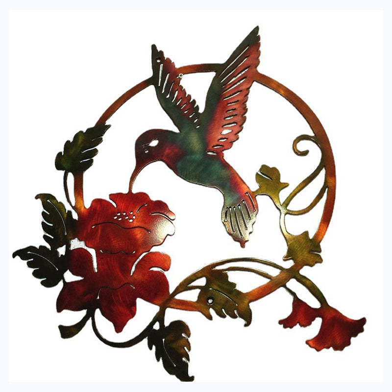 Circular Hummingbird Wall Art Decorations