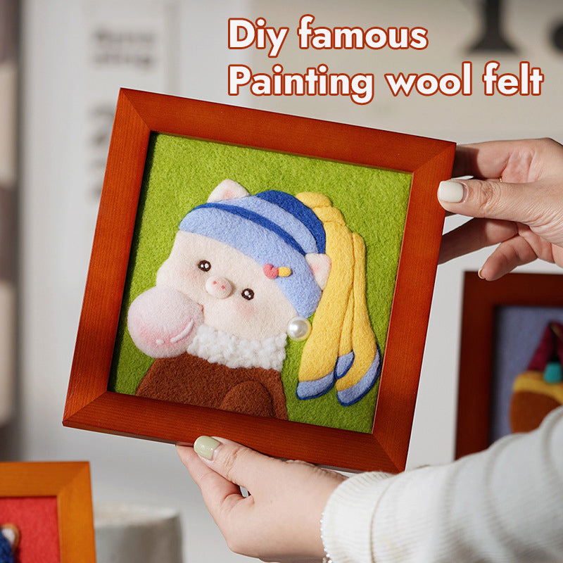 DIY Famous Painting Wool Felt