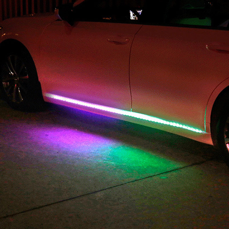 Colorful Streamer Car Threshold Lights（2 Pcs）