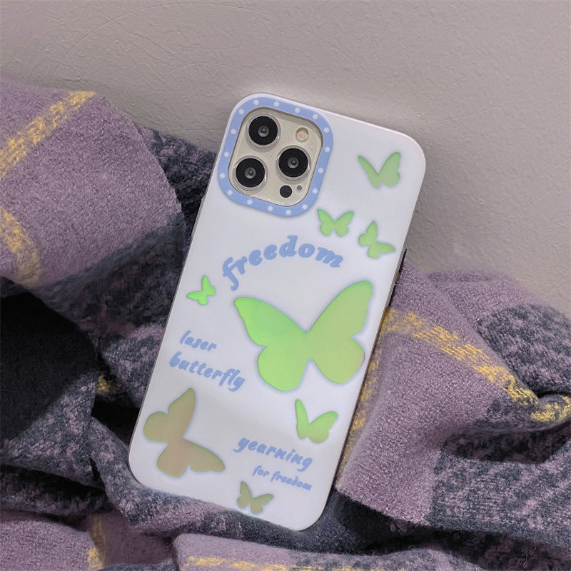 Gradient Laser Butterfly Phone Case