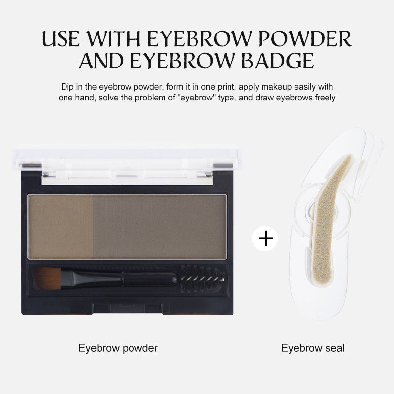 Lazy Two-color Eyebrow Powder