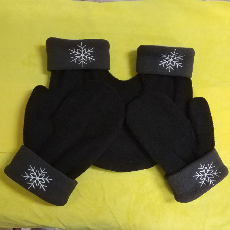 Polar Fleece Double Layer Hand Gloves