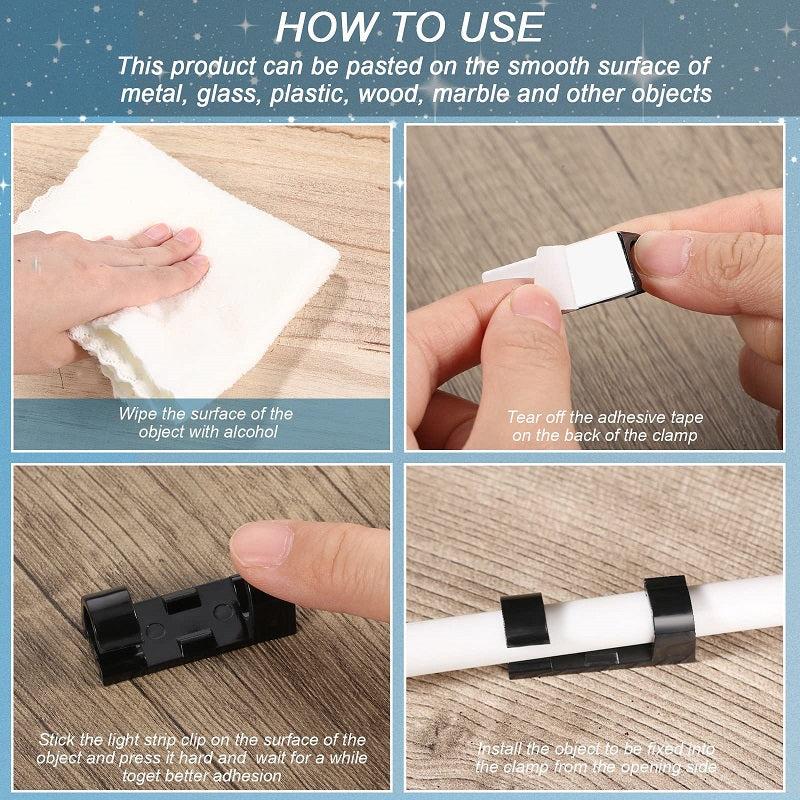 Nail-free Self-adhesive Network Cable Buckle