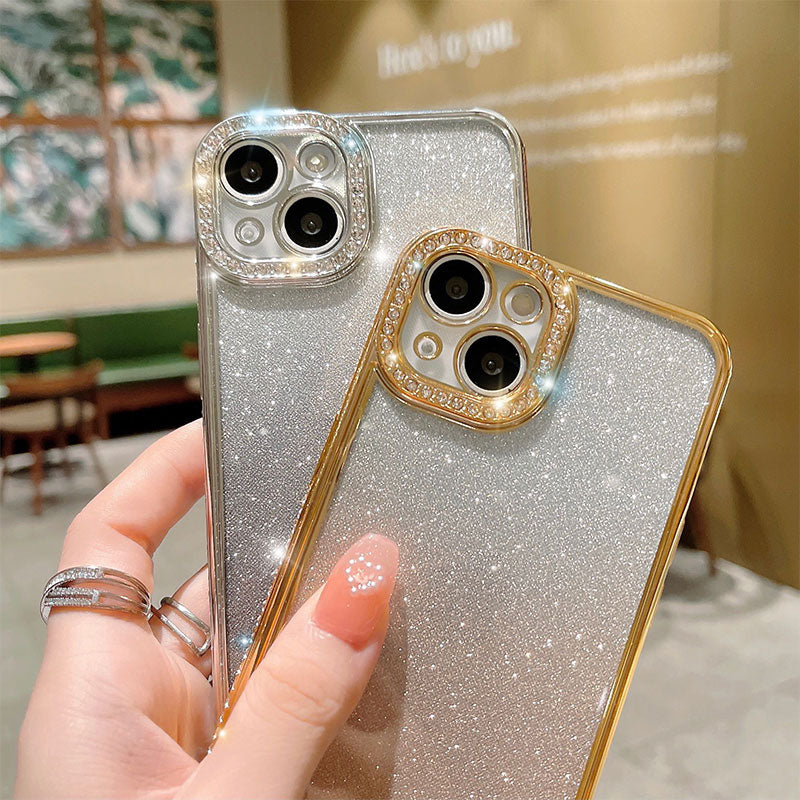 Gradient Glitter Transparent Phone Case