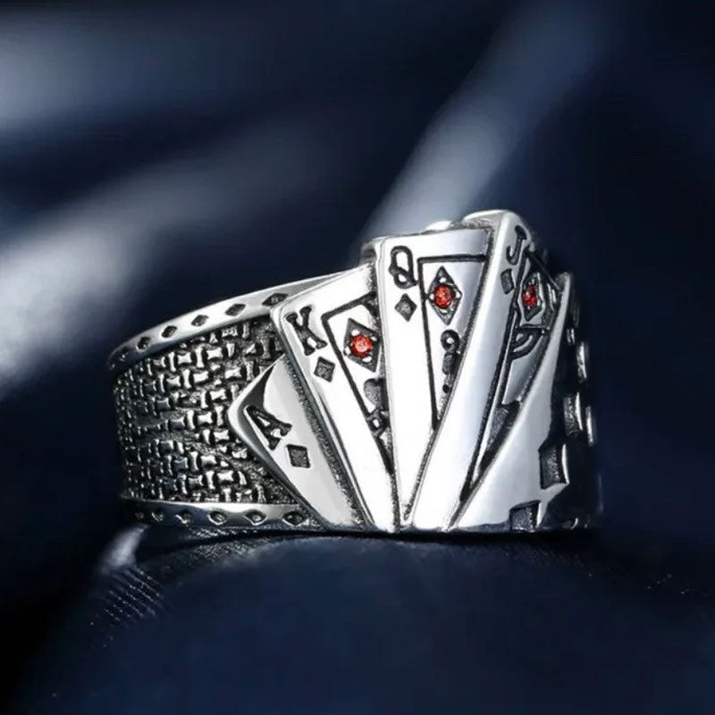 Folbom - Creative Poker Straight Flush Ring