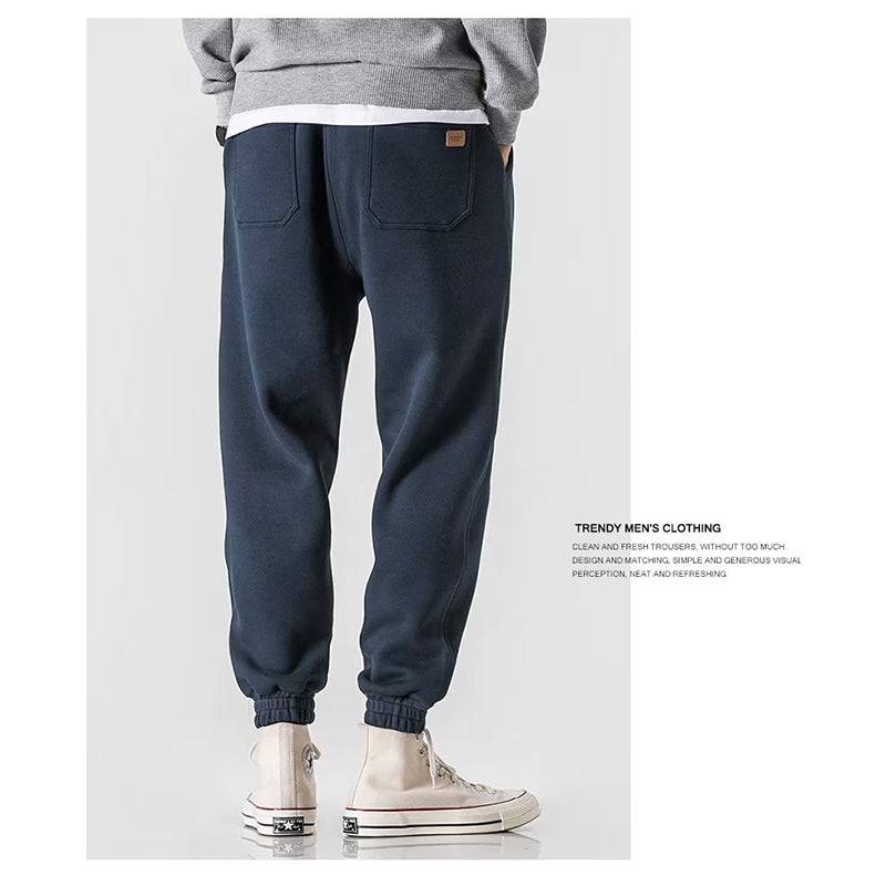 Loose Casual Fleece Men's Pants