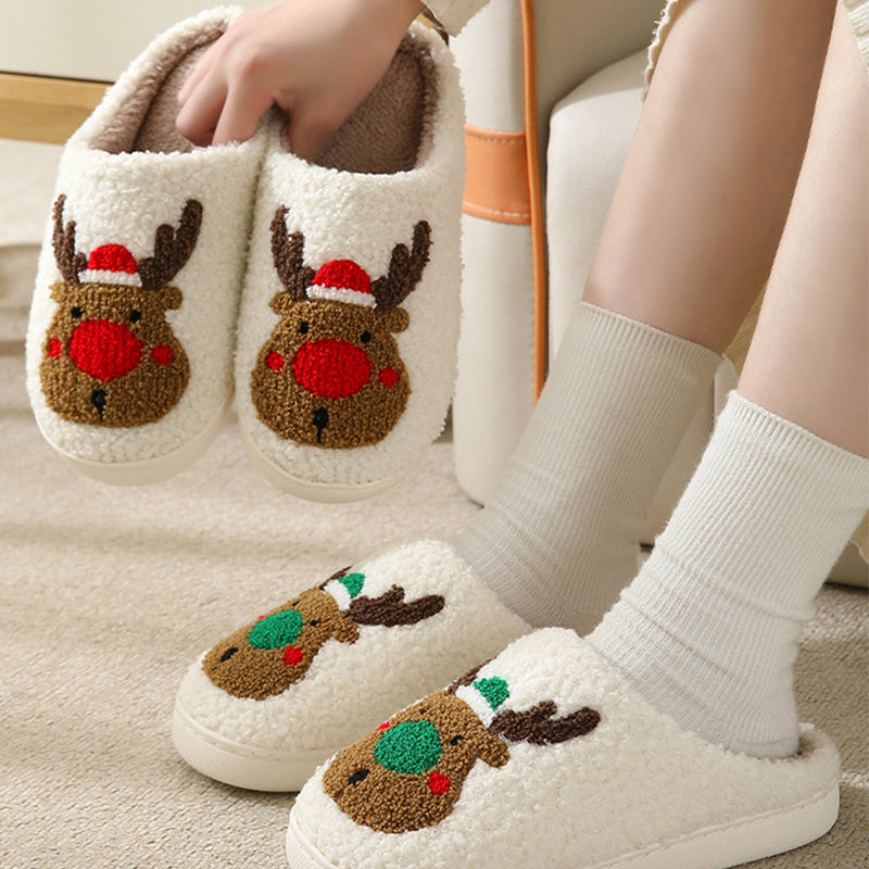 New Christmas Plush Cotton Shoes