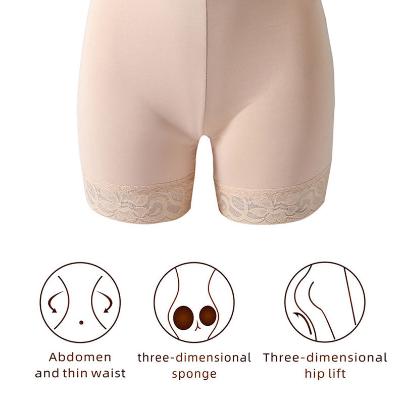 High-Waisted Sponge Pad Hip Lift Pants