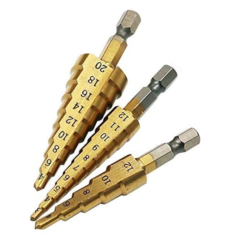 Steel Step Drill Bit (3PCS)