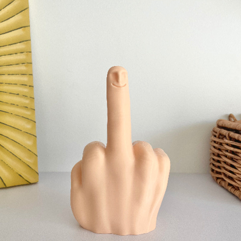 Little Blue Fat Middle Finger Ornament