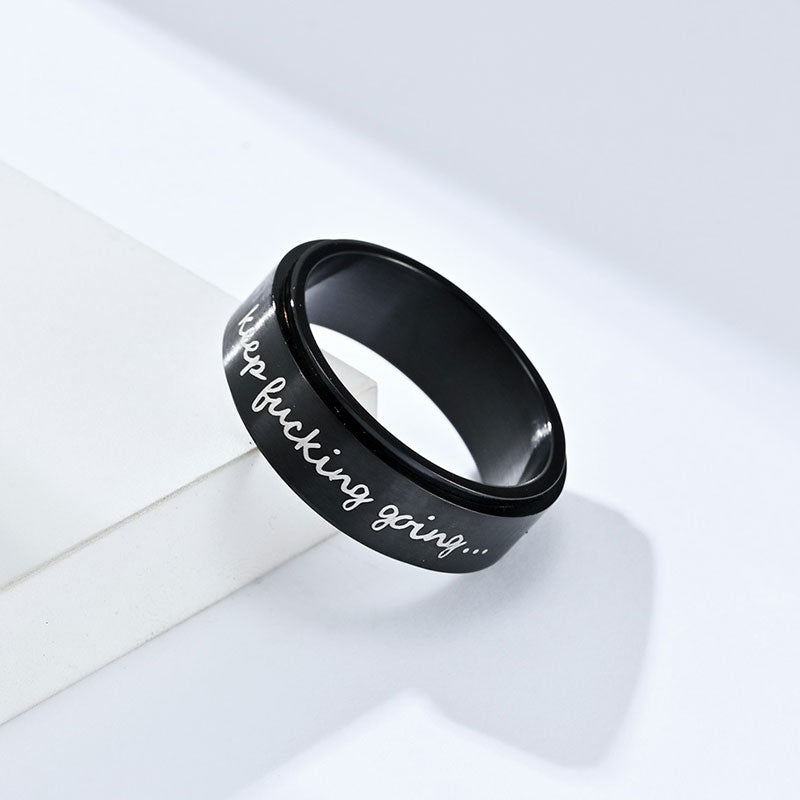 Rotatable Titanium Steel Ring