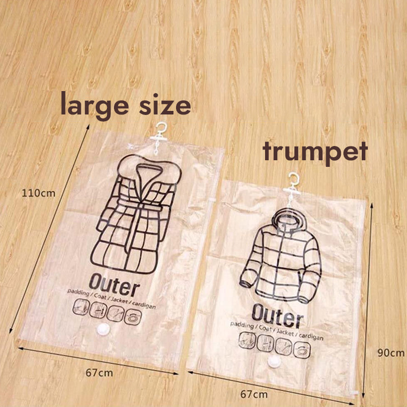 Side Pull Hanging Garment Vacuum Compression Bag