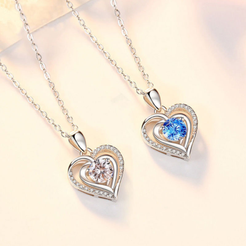 Heart Pendant Clavicle Chain Necklace