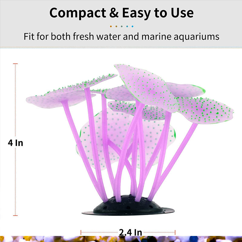 Silicone Coral Plant Decorative Fish Tank Aquarium