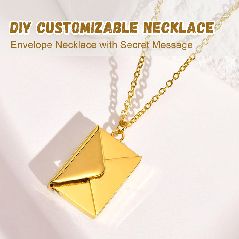 Envelope Necklace with Secret Message