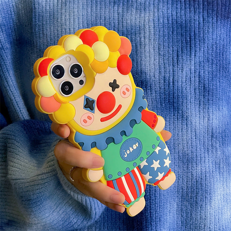 Clown Silicone 3D Colorful Phone Case