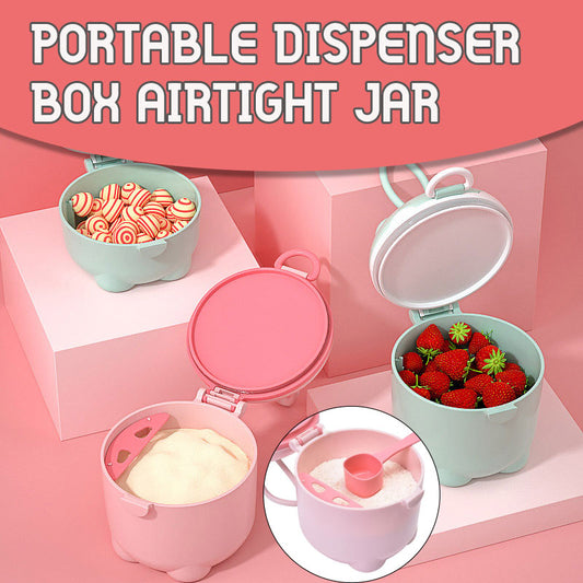 Portable Dispenser Box Airtight Jar