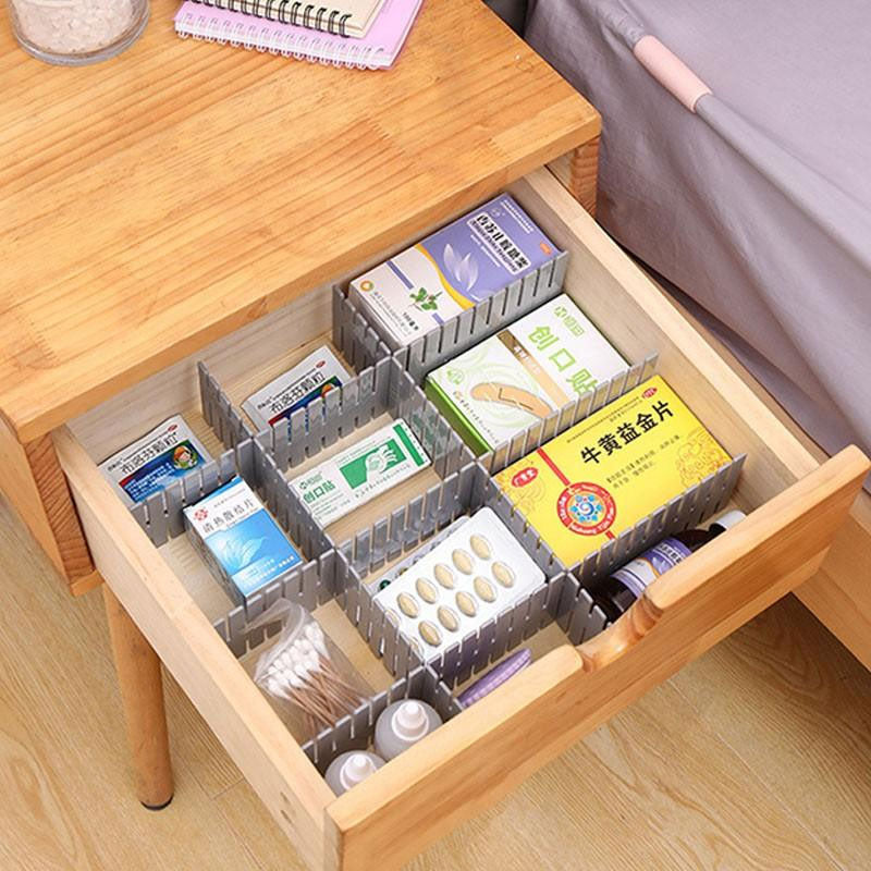 4 Pcs Grid Drawer Divider