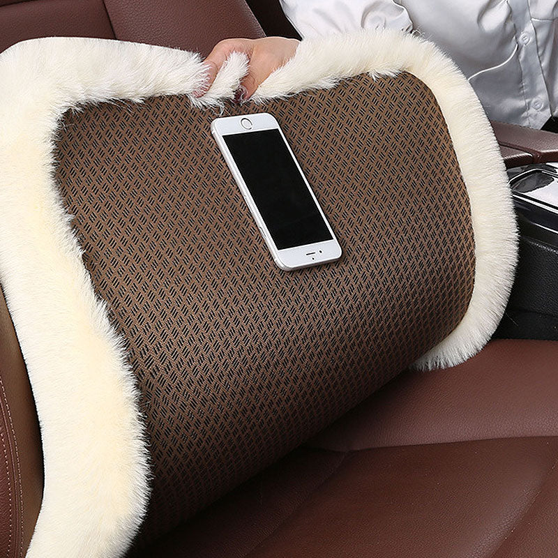 Winter Soft Warm Faux Rabbit Fur car seat Cushion