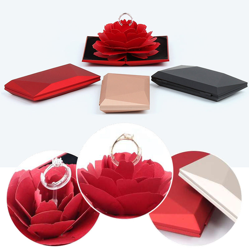 Rotating Rose Ring Box