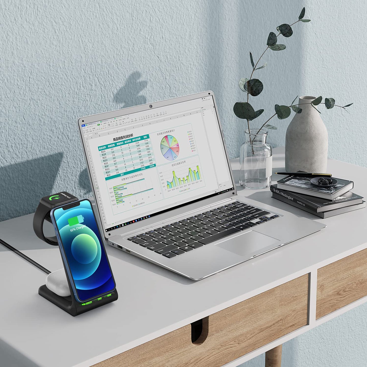 📱Wireless Charger Dock Station