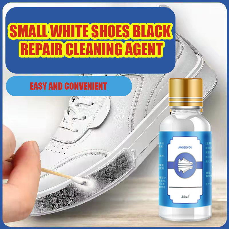 Small White Shoes Black Repair Cleaning Agent