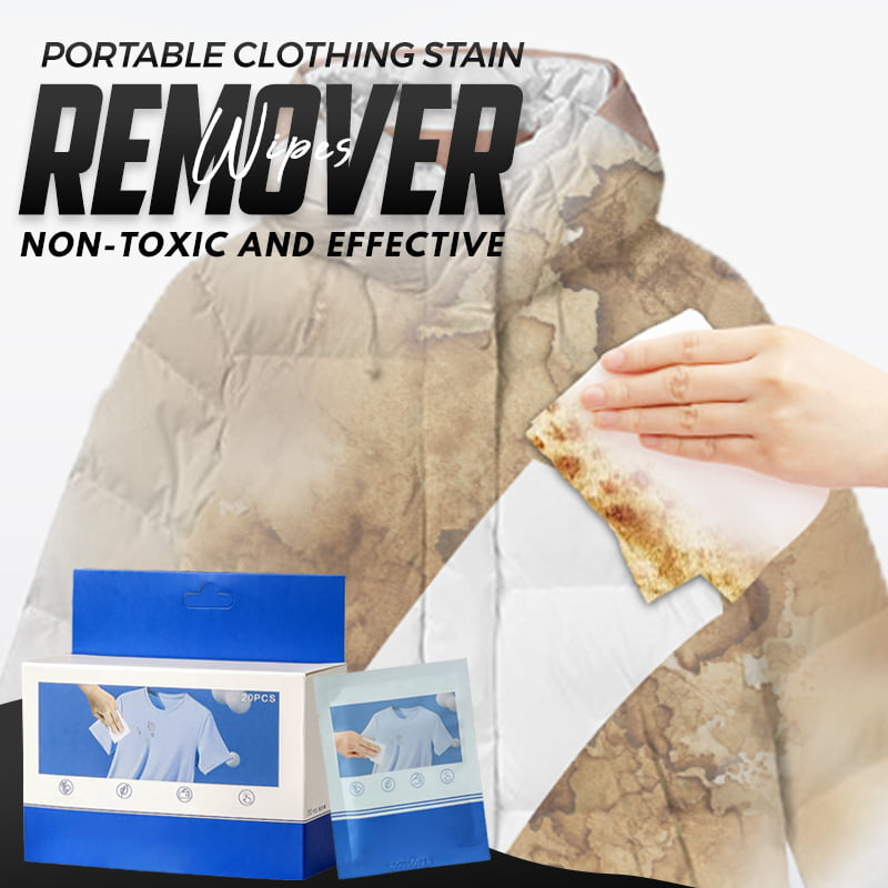 Portable Clothing Stain Remover Wipes