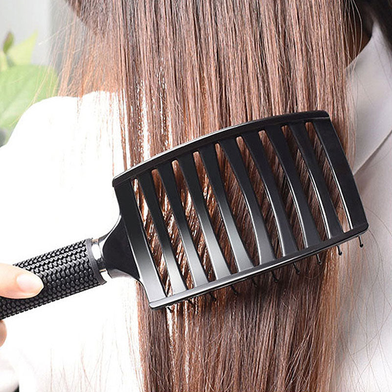 Plastic Spare Rib Health Massage Large Curved Comb