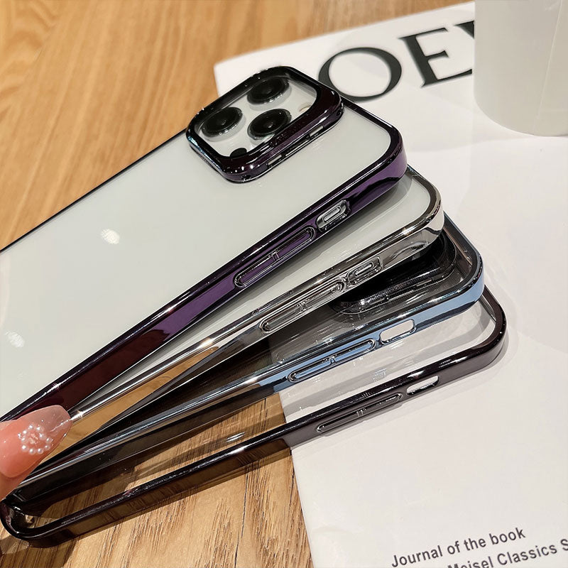 Transparent PC Lens Holder Phone Case