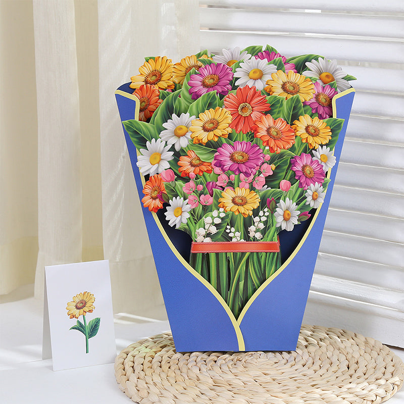 💐Pop Up Flower Bouquet Greeting Card