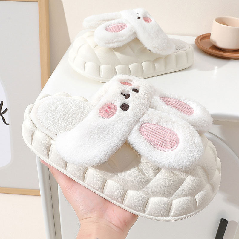 Cute Waterproof Removable Cotton Slippers