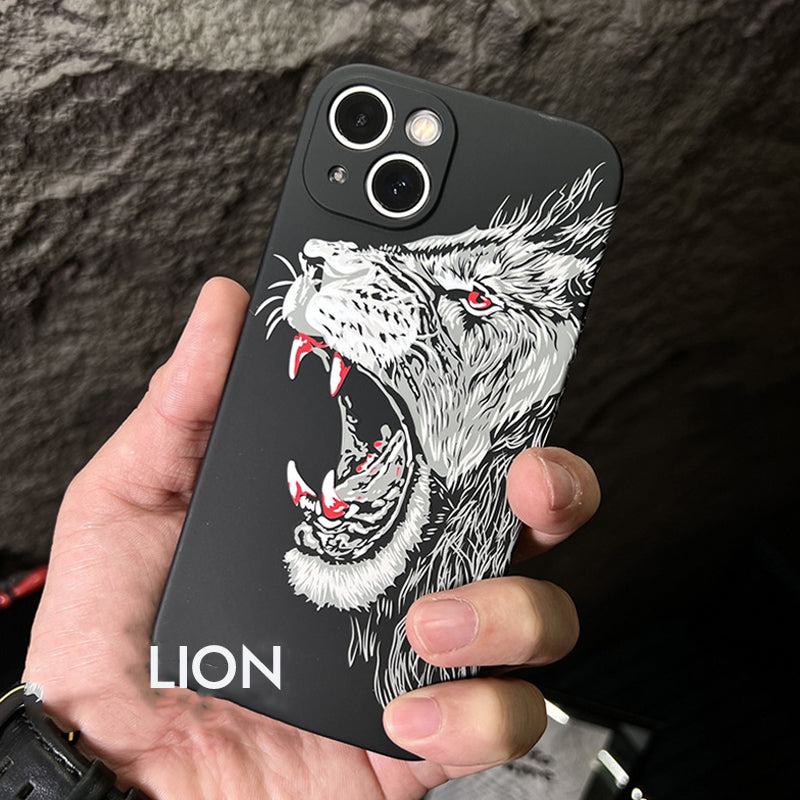 Embossed Animal Design Phone Case