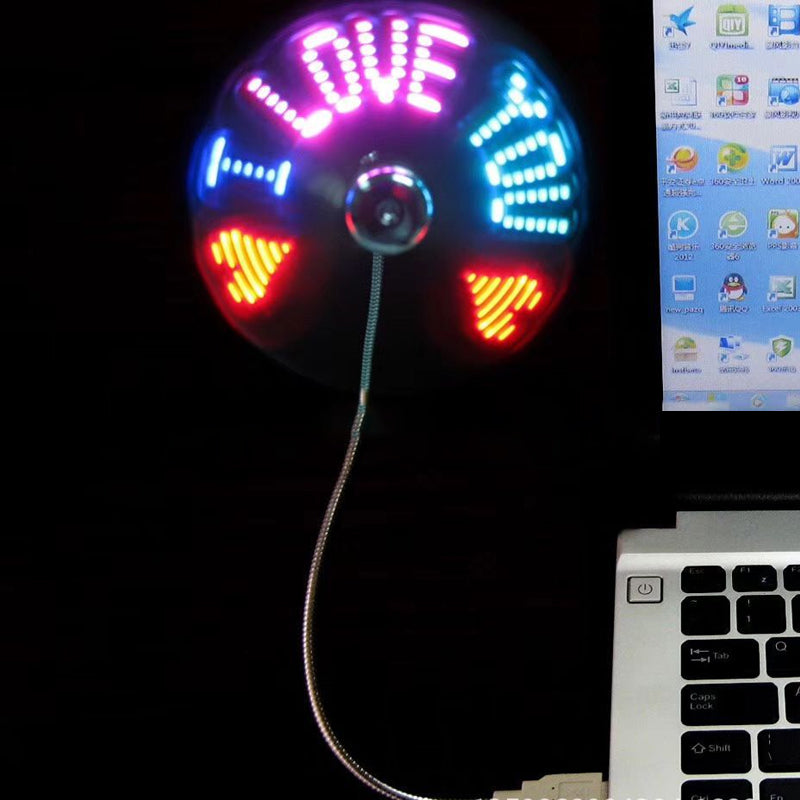 New USB Clock Fan with Real Time Clock