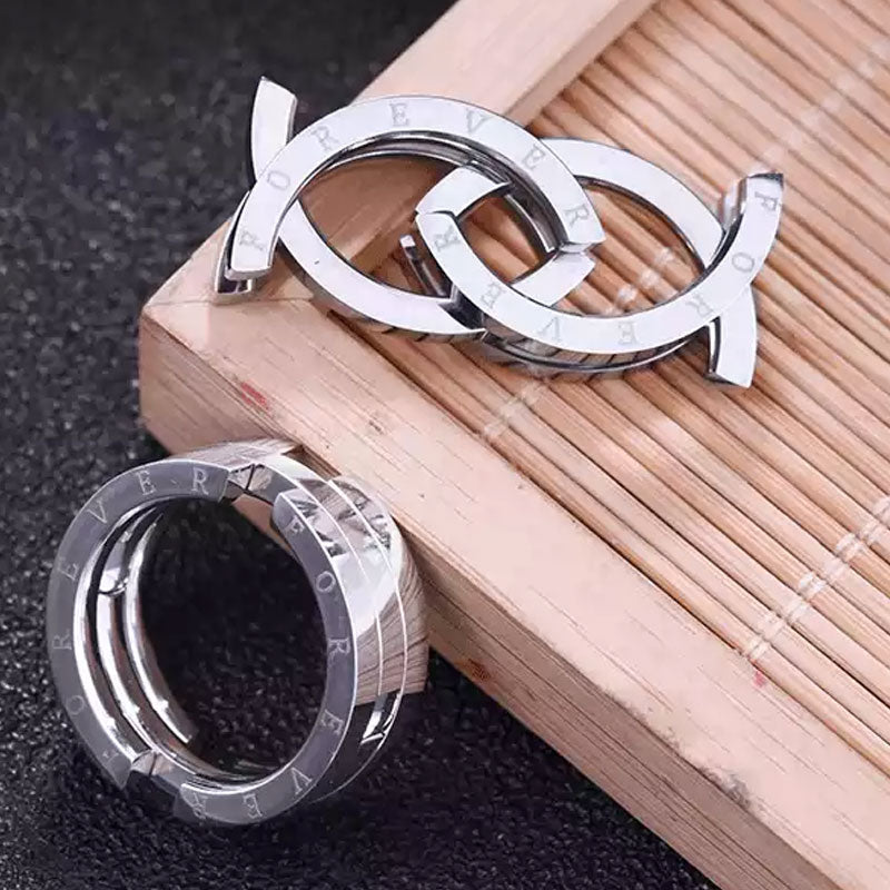 Folbom-Titanium Steel Ring Deformed Stainless Steel Ring