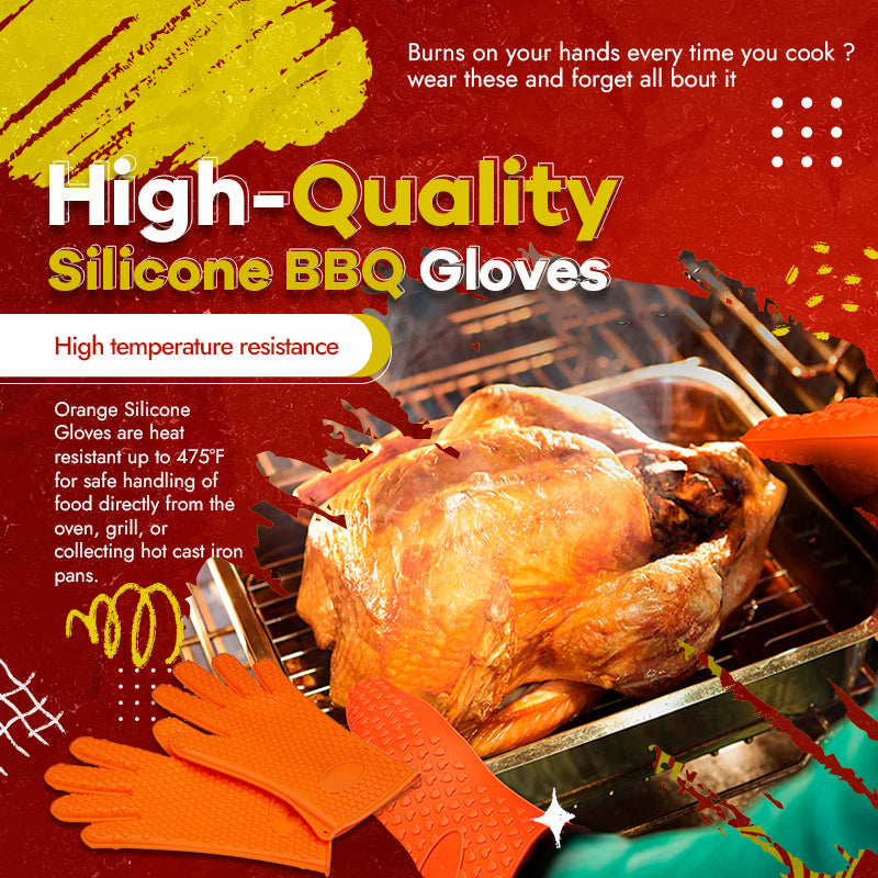 Silicone BBQ Gloves (Set of 5)