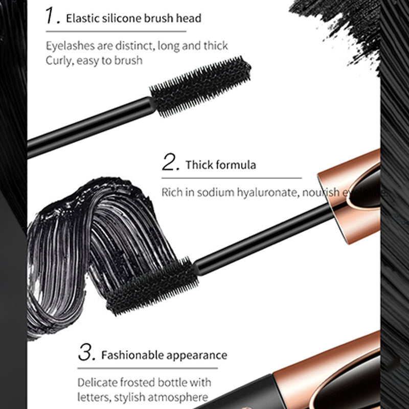 Waterproof 4D long lasting Black Mascara