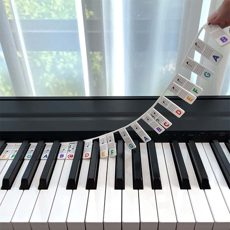 Removable Piano Keyboard Note Labels