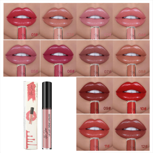 🔥Hot Sale- Buy 2 Get 1 Free🔥12 Color Cream Texture Lipstick Waterproof