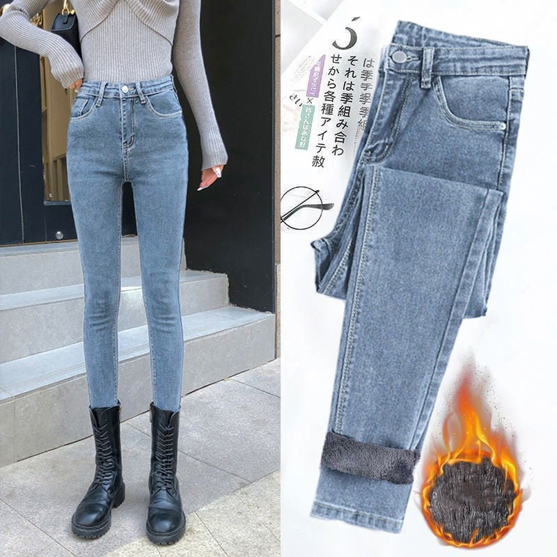 🔥🔥🔥BUY 2 GET 1 FREE ONLY TODAY 🔥🔥🔥Thermal Fleece Denim Jeggings