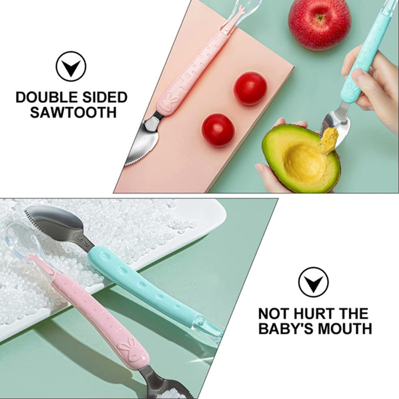 Sawtooth Baby Training Feeding Spoon