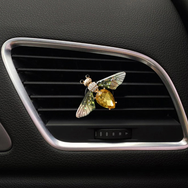 Exquisite Metal Butterfly Bee Dragonfly Car Perfume Clip